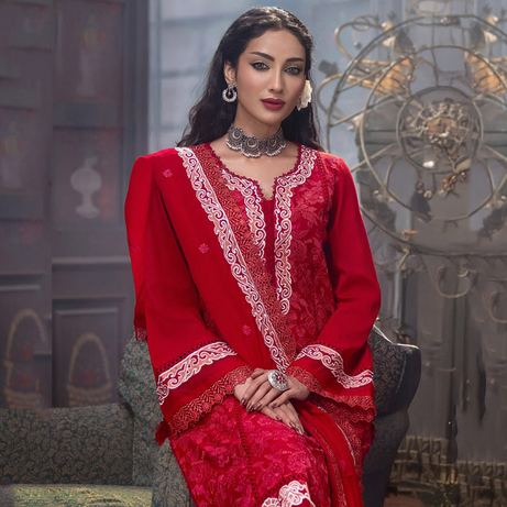 TriTex SHEHZADI Embroidered Lawn with Chiffon | SZ-2531