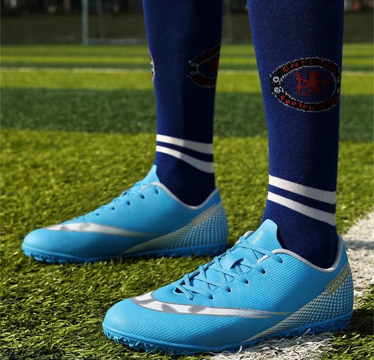 Men's Gamon Leather Low-Top Football Turf Sports Shoes