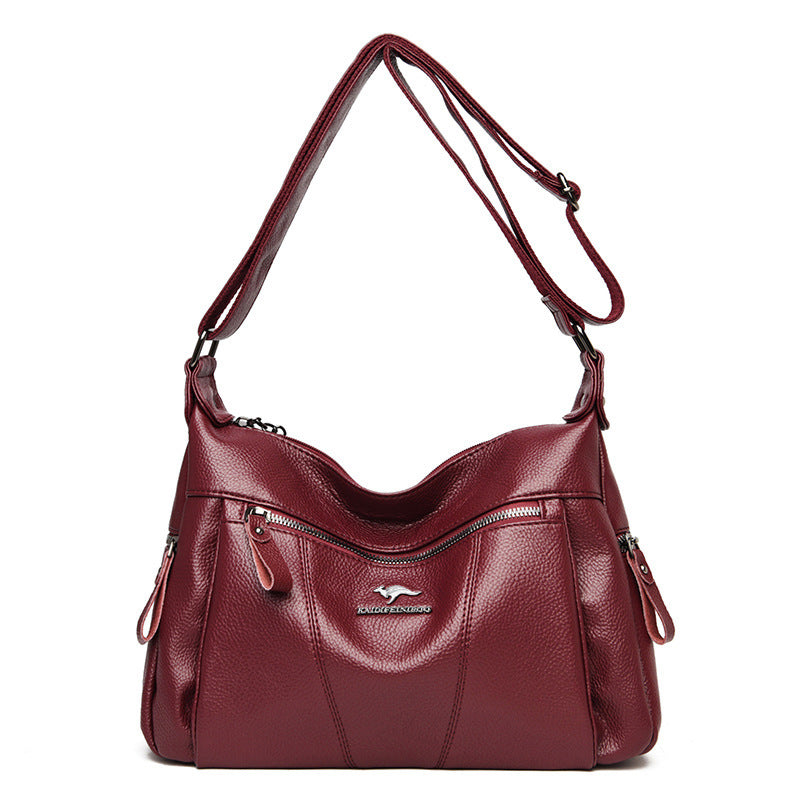 Women's Leather Versatile Trendy Shoulder Bag