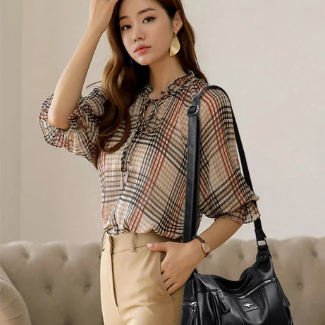 Women's Leather Versatile Trendy Shoulder Bag