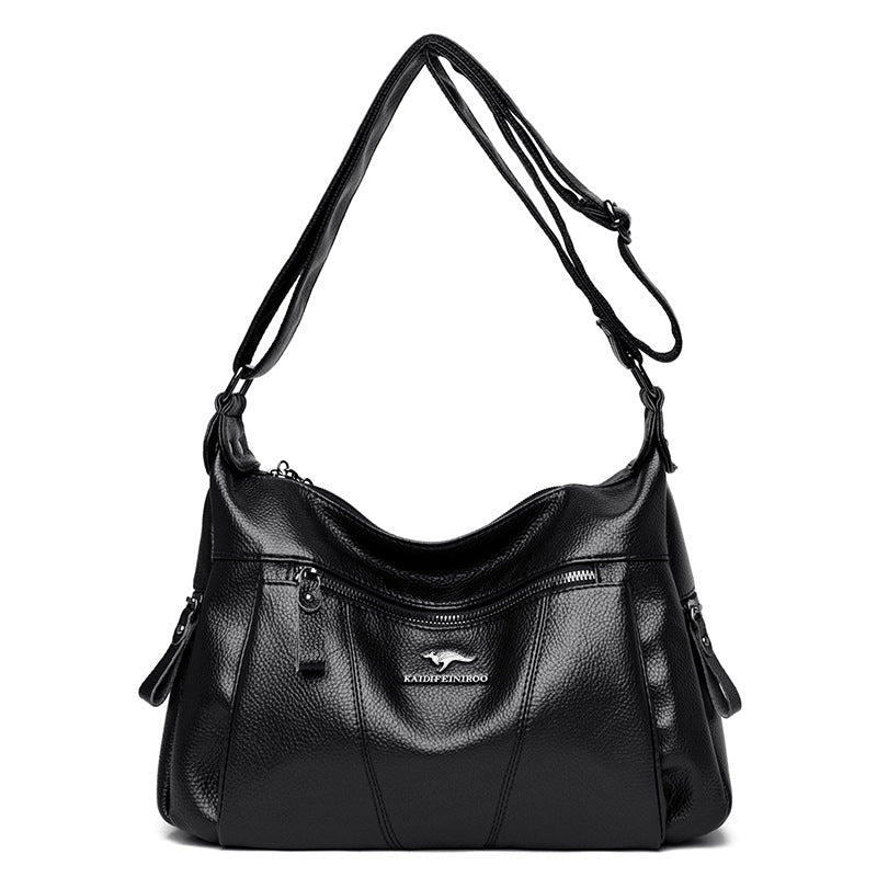 Women's Leather Versatile Trendy Shoulder Bag