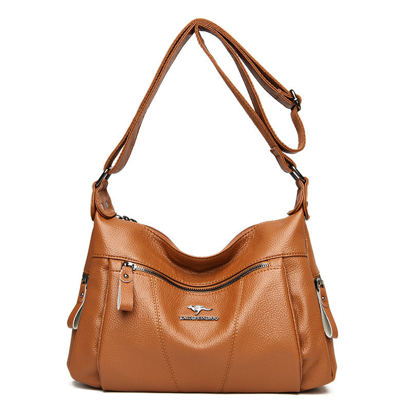 Women's Leather Versatile Trendy Shoulder Bag