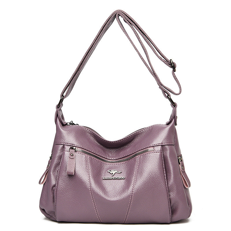Women's Leather Versatile Trendy Shoulder Bag