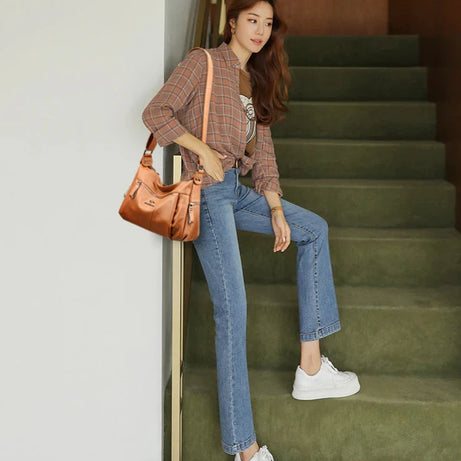 Women's Leather Versatile Trendy Shoulder Bag