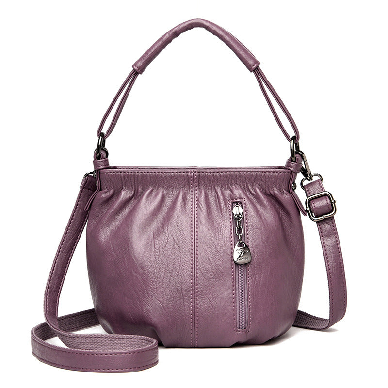Women's Leather Retro Versatile Shoulder Bag