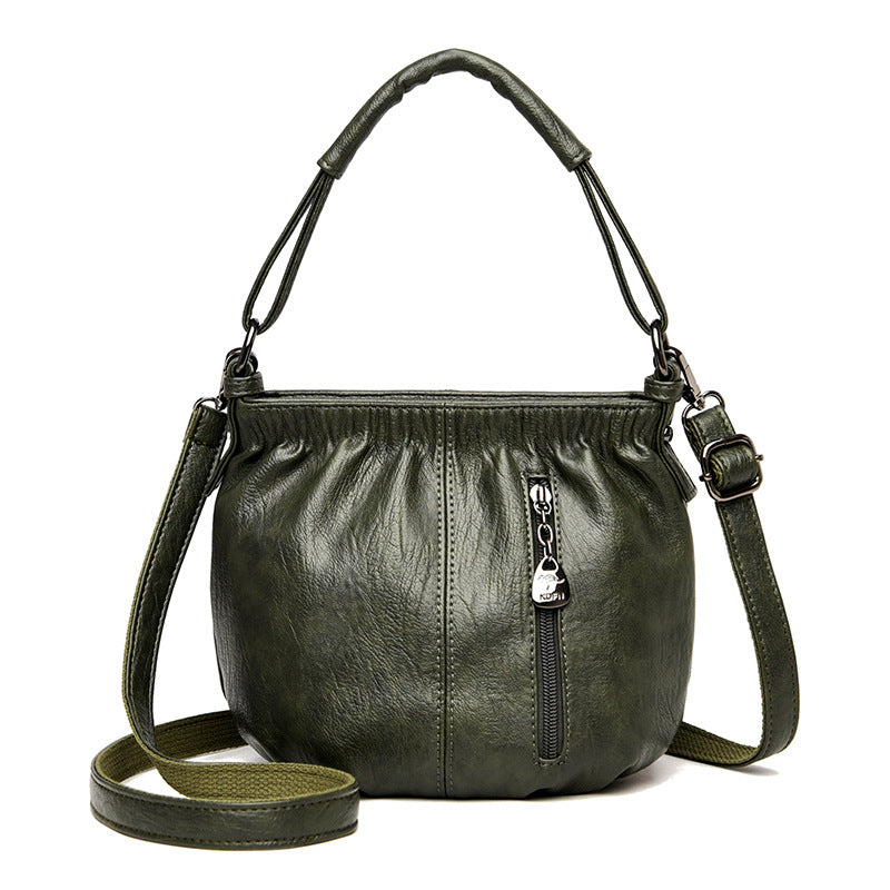 Women's Leather Retro Versatile Shoulder Bag