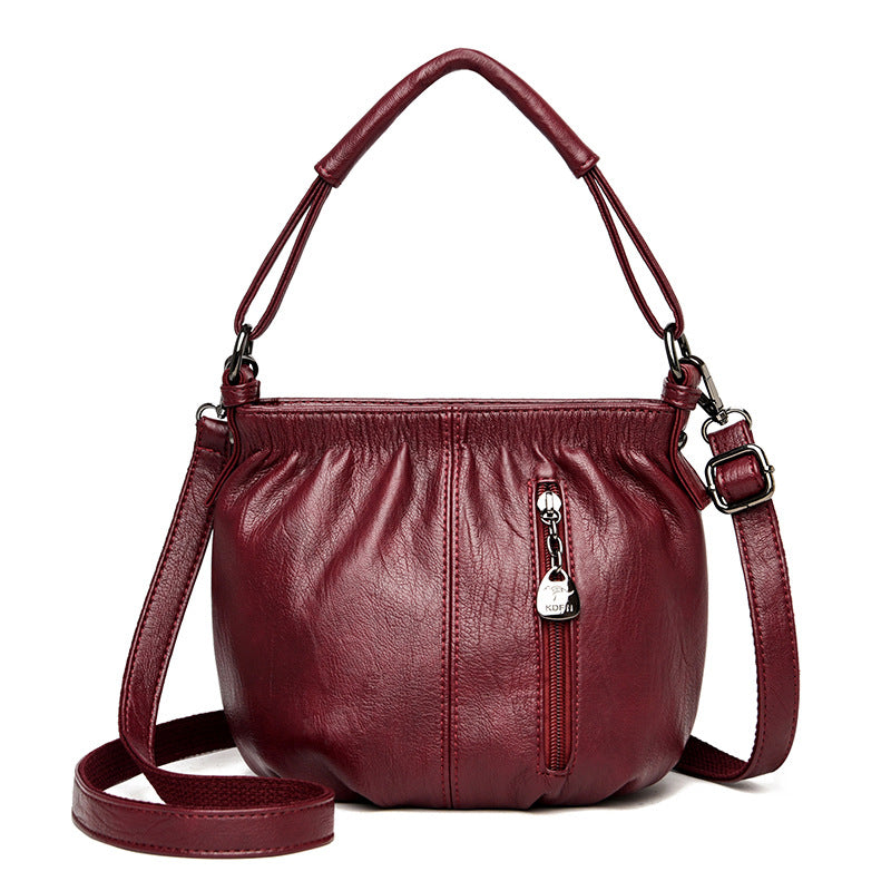 Women's Leather Retro Versatile Shoulder Bag
