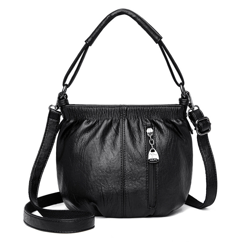 Women's Leather Retro Versatile Shoulder Bag