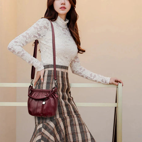 Women's Leather Retro Versatile Shoulder Bag