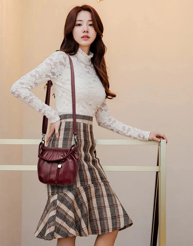 Women's Leather Retro Versatile Shoulder Bag