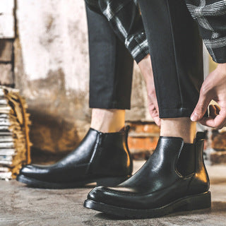 Men's Leather Chelsea Boots Casual Shoes