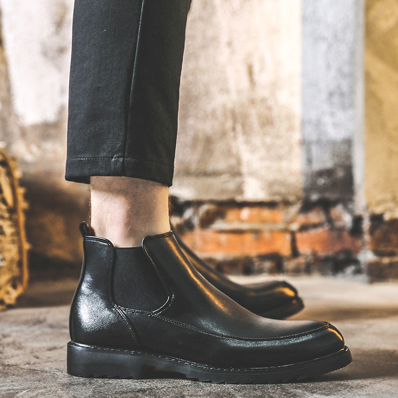 Men's Leather Chelsea Boots Casual Shoes