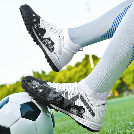 Men's High-top Football Broken Nails Training Shoes