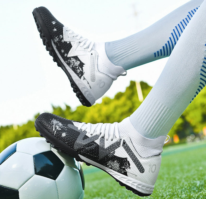 Men's High-top Football Broken Nails Training Shoes