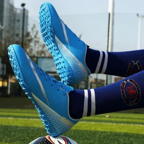 Men's Gamon Leather Low-Top Football Turf Sports Shoes