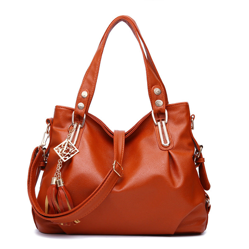 Women's Soft Leather Large-Capacity Fashion Shoulder Bag