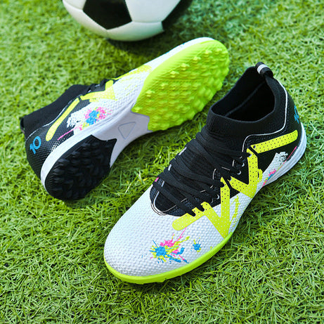 Men's High-top Football Broken Nails Shoes