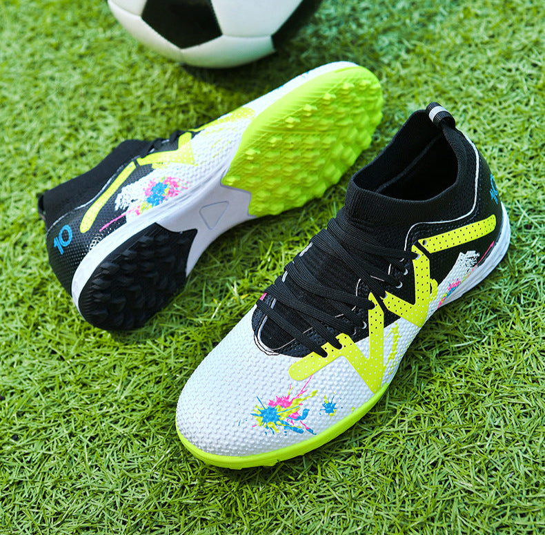 Men's High-top Football Broken Nails Shoes