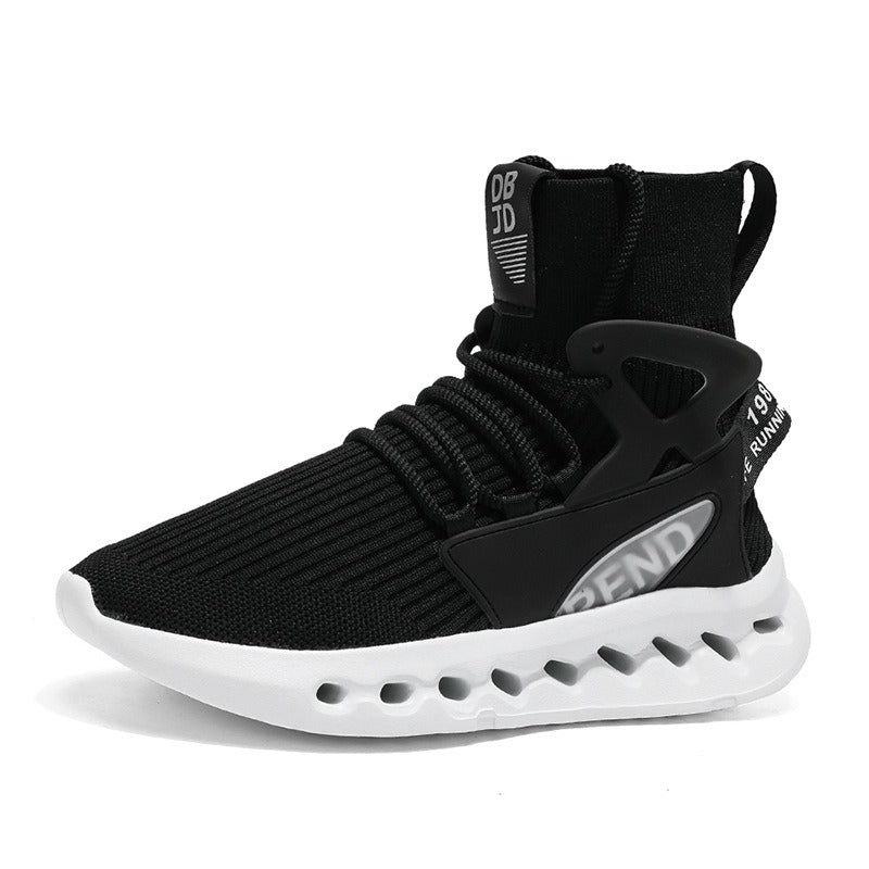 Men's Flying Woven High-Top Casual Shoes