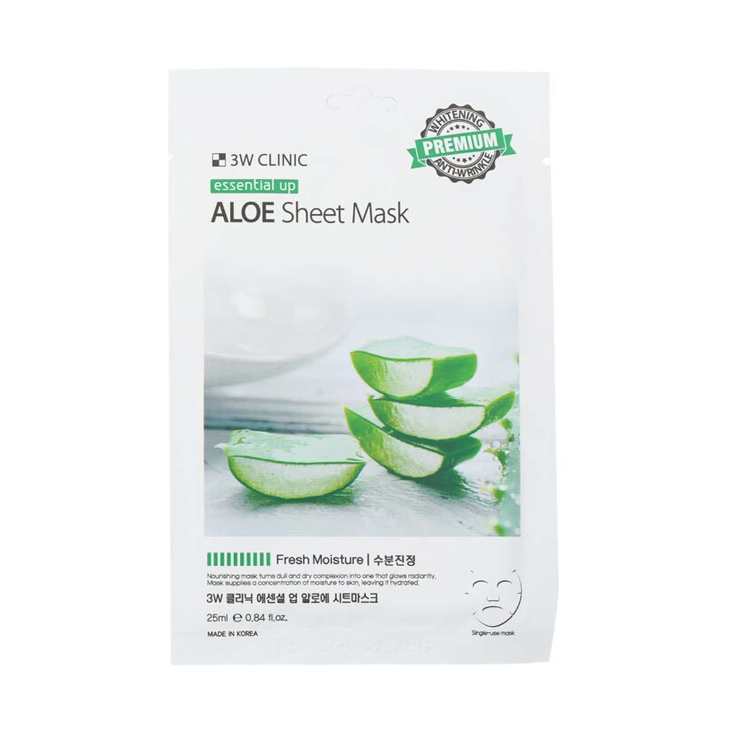 3W Clinic Aloe Sheet Mask 25ml