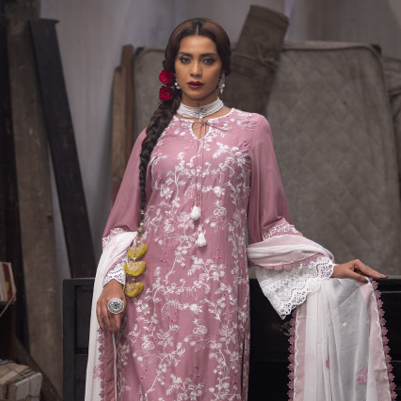 TriTex SHEHZADI Embroidered Lawn with Chiffon | SZ-2543