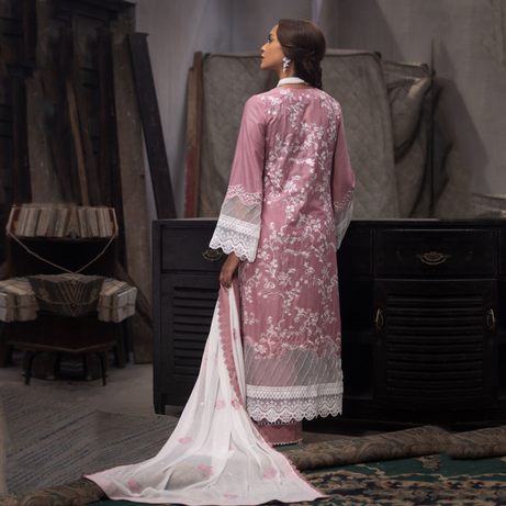 TriTex SHEHZADI Embroidered Lawn with Chiffon | SZ-2543