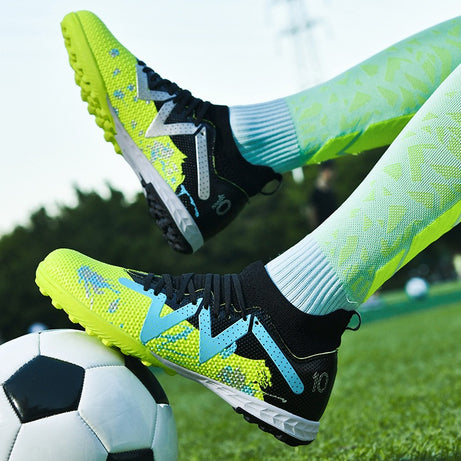 Men's High-top Football Broken Nails Training Shoes