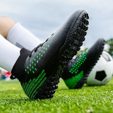 Men's Football High-Top Broken Nails Sports Shoes