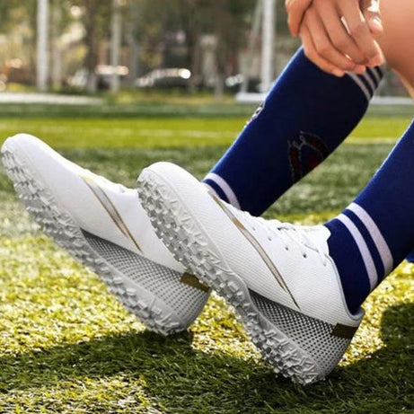 Men's Gamon Leather Low-Top Football Turf Sports Shoes