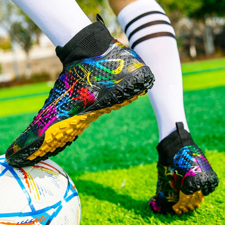 Men's High-Top Football Broken Nails Shoes