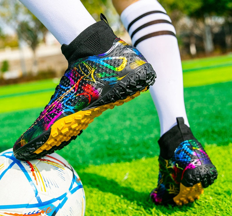 Men's High-Top Football Broken Nails Shoes