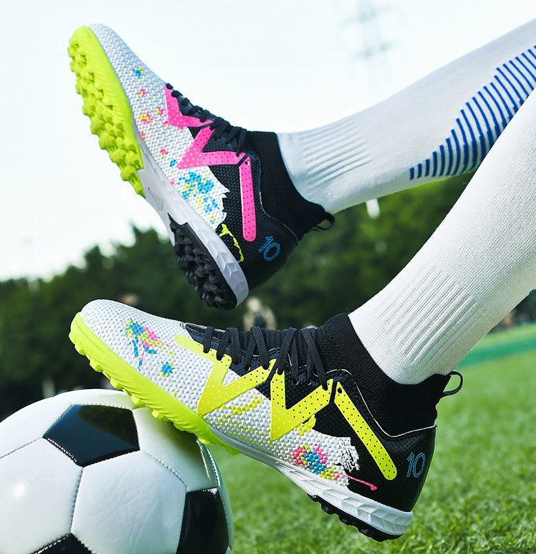 Men's High-top Football Broken Nails Training Shoes