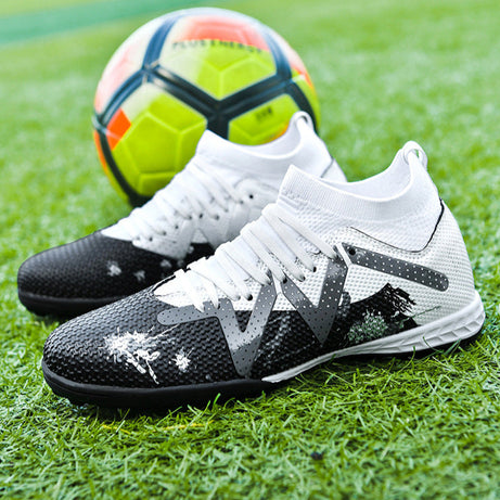 Men's High-top Football Broken Nails Shoes