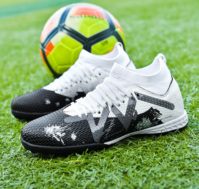 Men's High-top Football Broken Nails Shoes