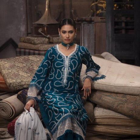 TriTex SHEHZADI Embroidered Lawn with Chiffon | SZ-2533