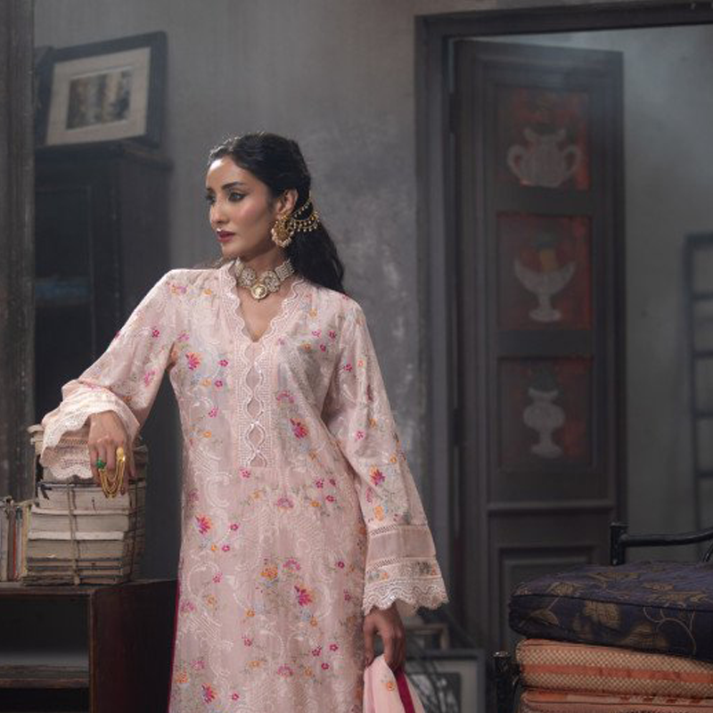 TriTex SHEHZADI Embroidered Lawn with Chiffon | SZ-2515