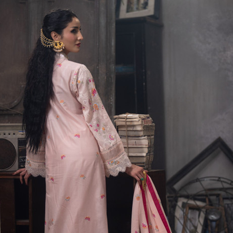 TriTex SHEHZADI Embroidered Lawn with Chiffon | SZ-2515