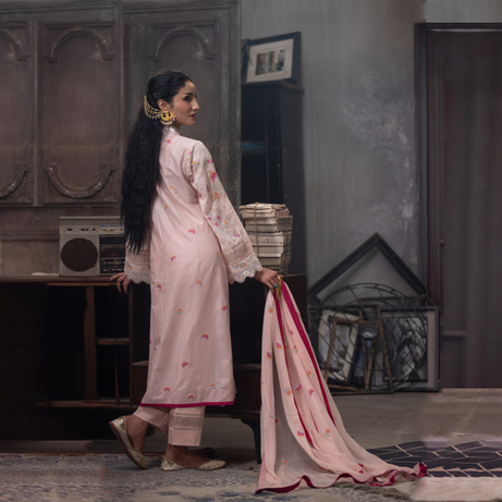 TriTex SHEHZADI Embroidered Lawn with Chiffon | SZ-2515