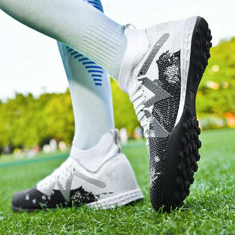 Men's High-top Football Broken Nails Shoes