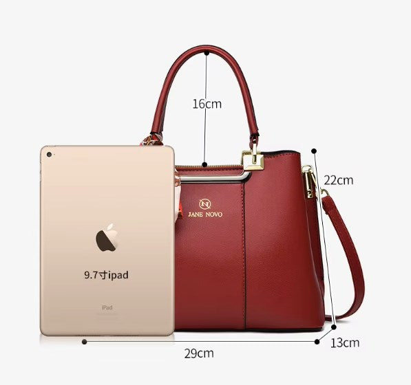 Women's Fashion Splicing Large-Capacity Shoulder Bag