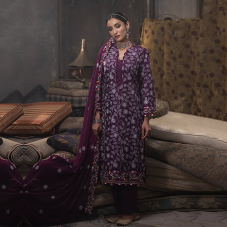 TriTex SHEHZADI Embroidered Lawn with Chiffon | SZ-2516