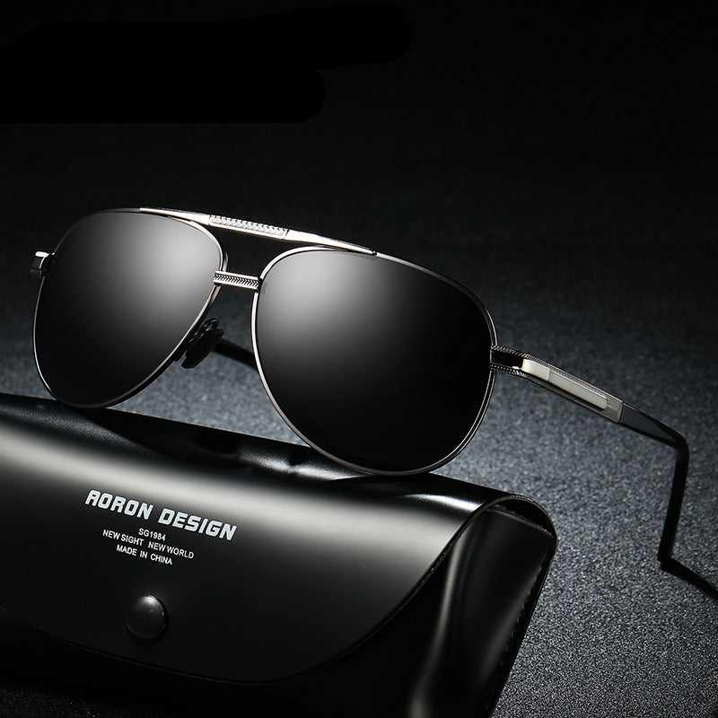 Men's Polarized Driving Glasses Toad Frame Sunglasses