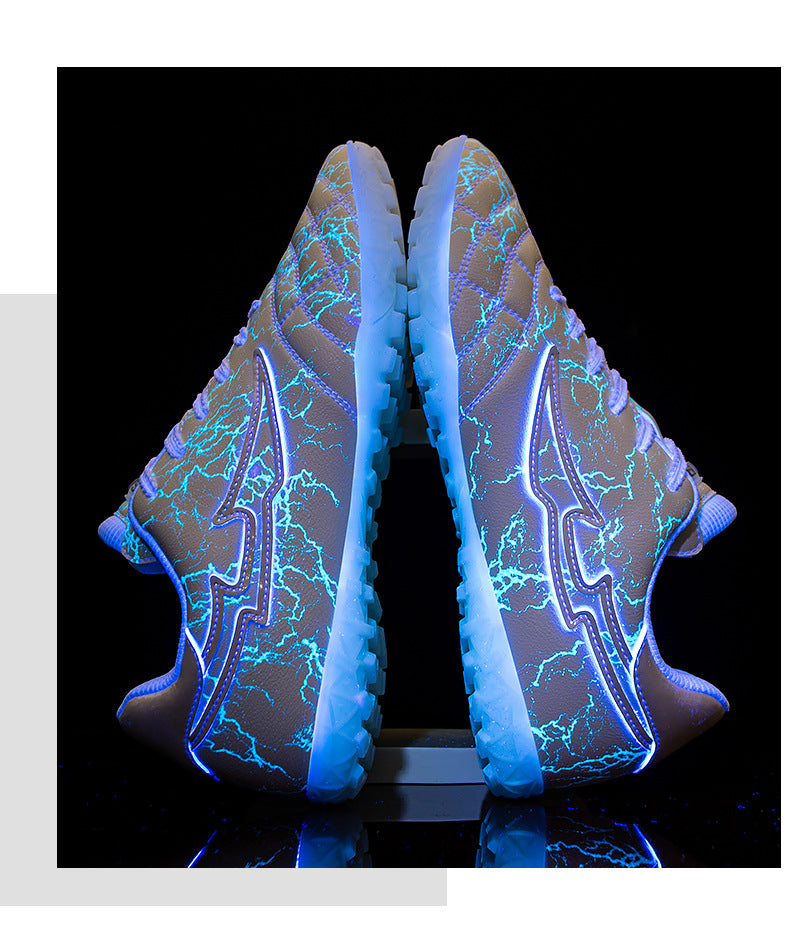 Men's Football Luminous Broken Nails Shoes