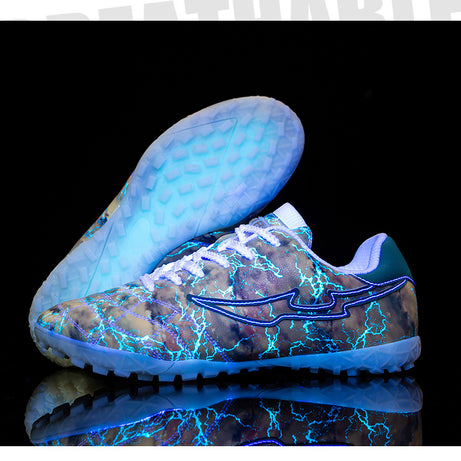 Men's Football Luminous Broken Nails Shoes