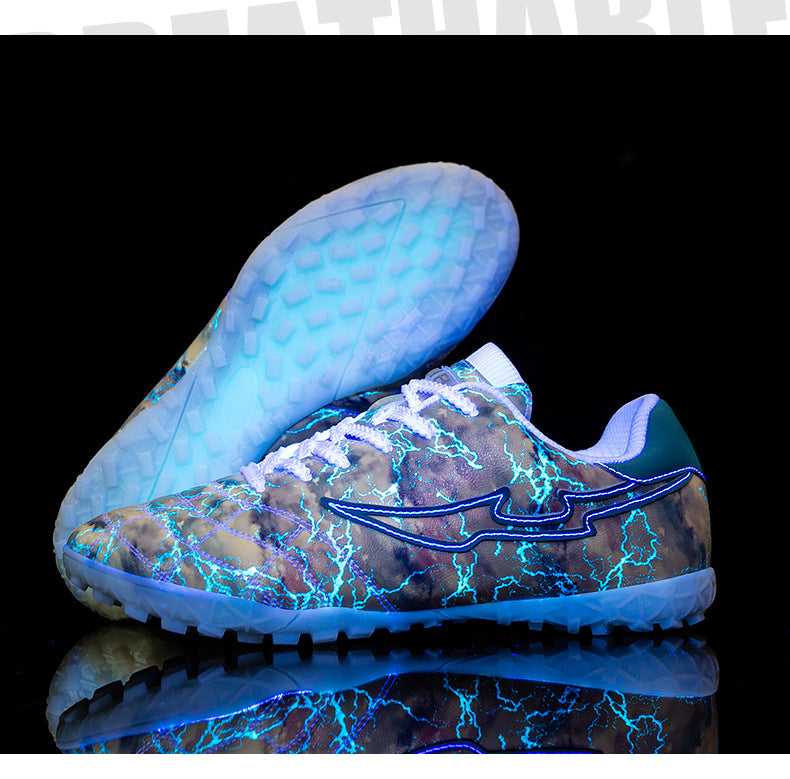 Men's Football Luminous Broken Nails Shoes