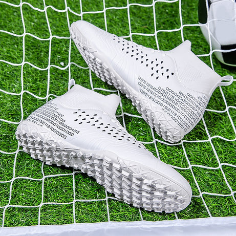 Men's Football High-Top Broken Nails Sports Shoes