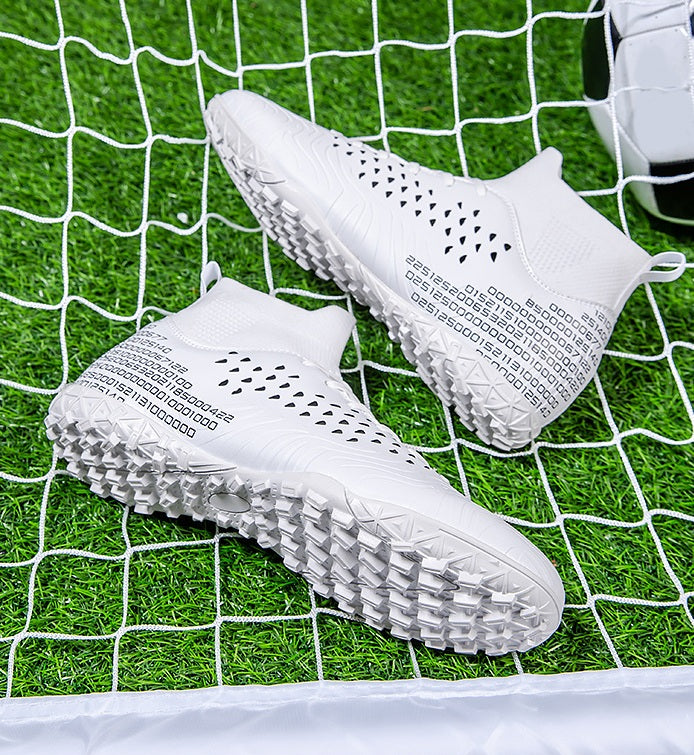 Men's Football High-Top Broken Nails Sports Shoes