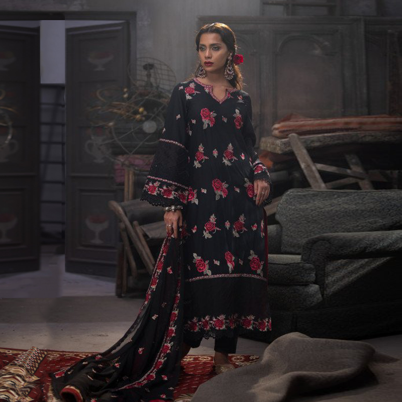 TriTex SHEHZADI Embroidered Lawn with Chiffon | SZ-2534