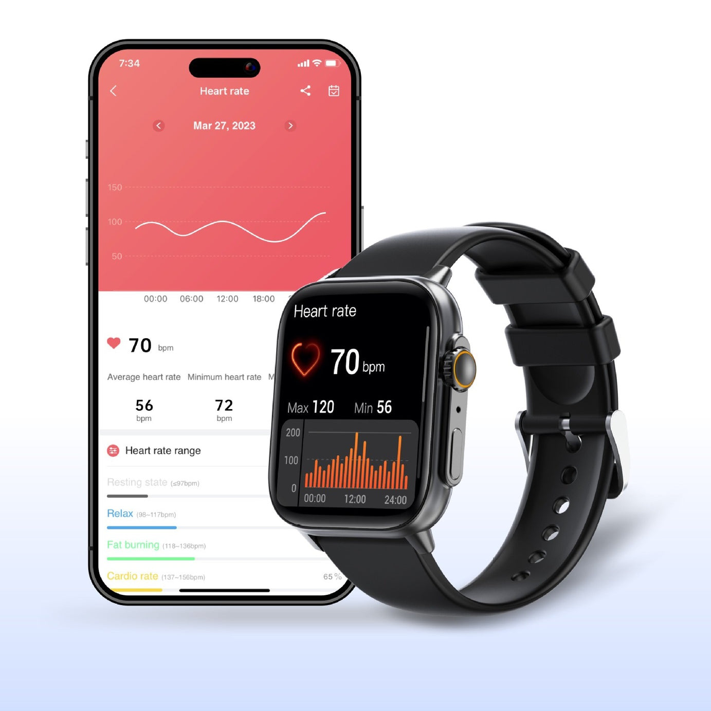 Sports Watch QS12 Bluetooth Call Smart Watch