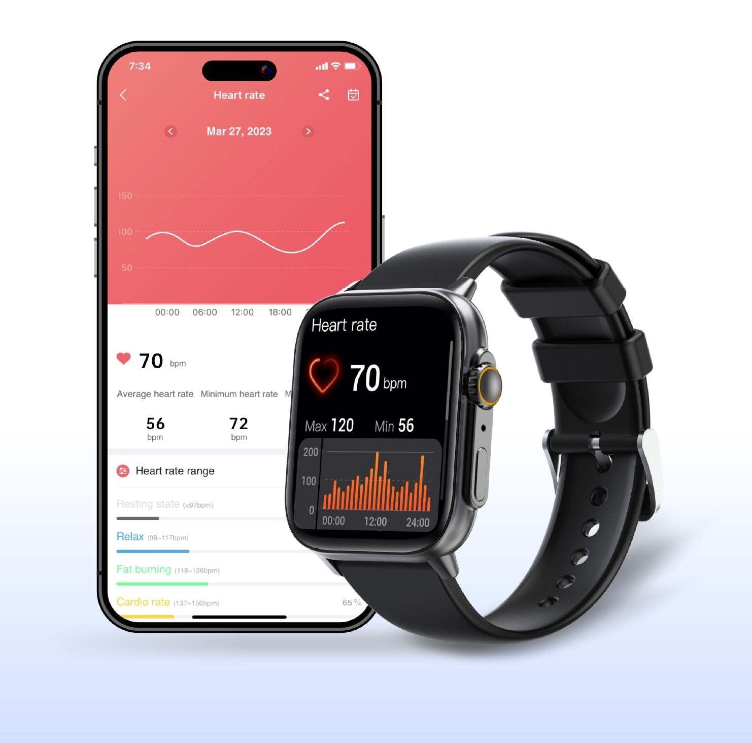 Sports Watch QS12 Bluetooth Call Smart Watch